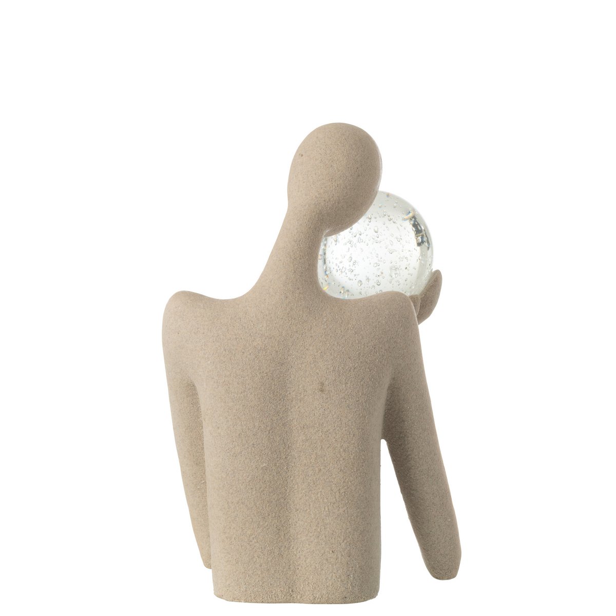 Profil du buste Bal en résine beige, mettant en valeur sa forme classique