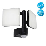 Lampe murale externe LED "Jaro" avec détecteur de mouvement à 360 °, en plastique en anthracite, avec LED intégré