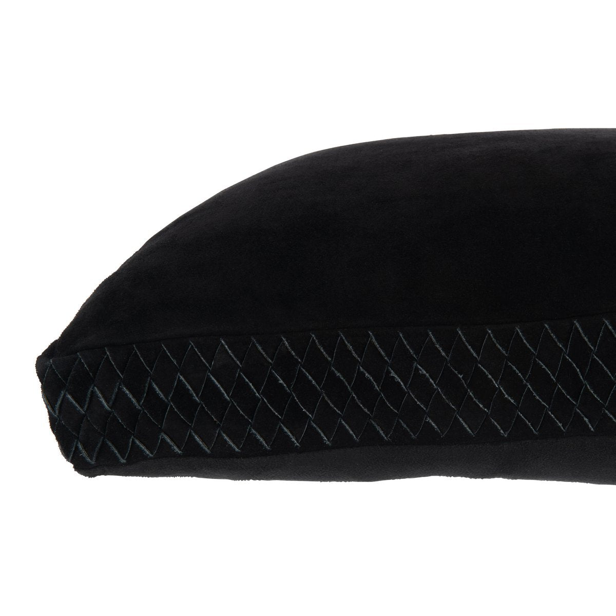 Coussin J-Line noir dans un salon moderne