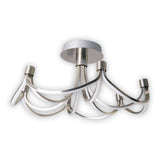 LED Plafond Lampe "Festival" Ø 60 cm, Nickel Matt en métal et plastique, fermement construite - LEDS, ÉCLAIR