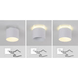 Spot LED "trios" Ø 10 cm blanc, en métal et en plastique avec des LED intégrées