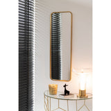 J-Line miroir Mona Rectangulaire - fer/verre - or - 119,5 x 40,5 cm