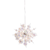"Explosion" en verre en métal et en verre d'iris, cadres G9, lampe suspendue pour salle à manger, salon, hall ou bureau, Øca. 65 cm