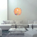 Pendant la lampe "Fora" en métal et en plastique irisé, douille E27, éclairage pour le salon, salle à manger et bureau, Ø40 cm