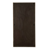 Détail du cadre en bois marron du miroir J-Line