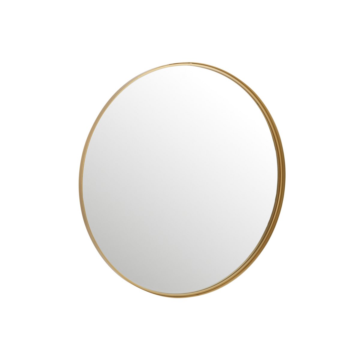 Miroir J-Line Round Edge, reflet lumineux dans un intérieur chic
