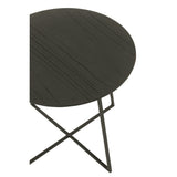 Vue latérale de la table basse J-Line, style industriel