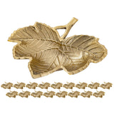 Boîte maître de feuilles décorative BOLL DE 18 PARTES BOLS ENFAGE ALIMINUM GOR OU SIGNE LAGE Shelt