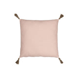 Détail du tissu rose du coussin J-Line Rainbow Square