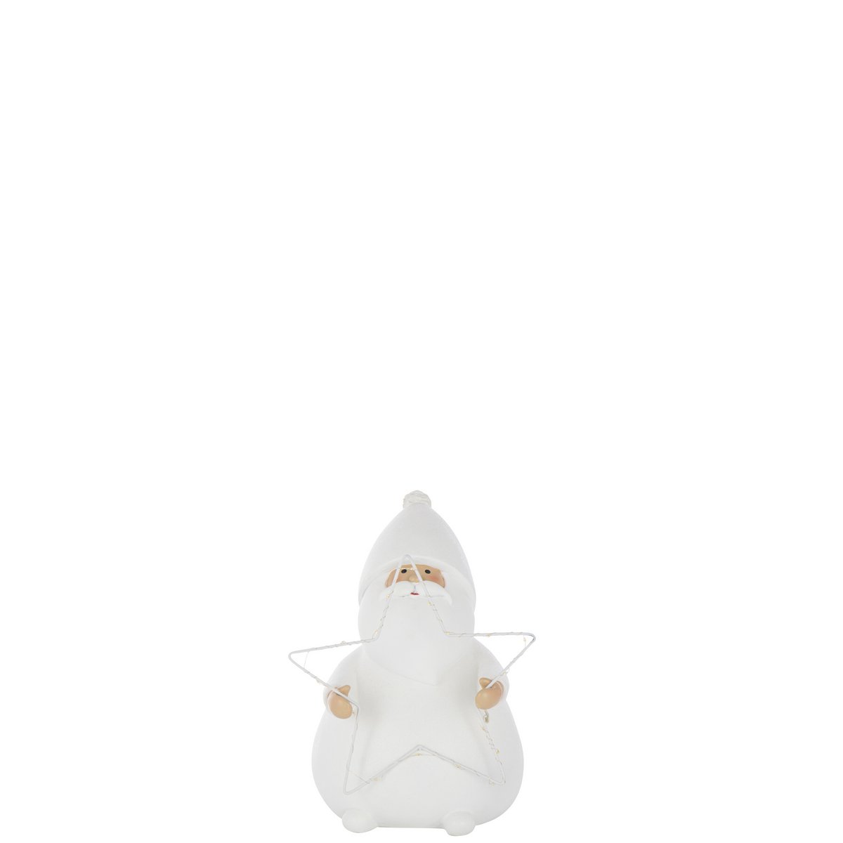 Vue latérale de la figurine J-Line Père Noël Étoile illuminée