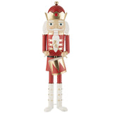 Figurine J-Line Casse-Noisette Trammel en métal rouge et or, vue de face
