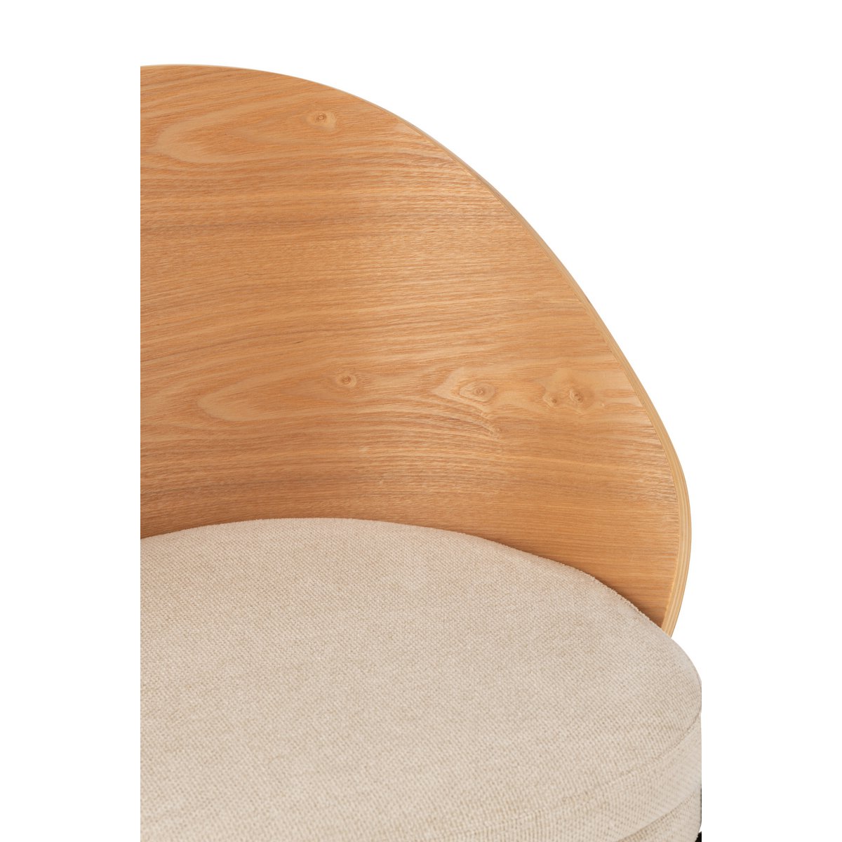 Détail de l'assise en bois de la Chaise Lone J-Line
