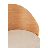 Détail de l'assise en bois de la Chaise Lone J-Line