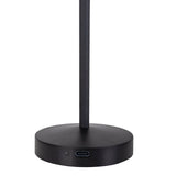 Lumière LED Gomba en métal noir, élégante et moderne, pour intérieur et extérieur