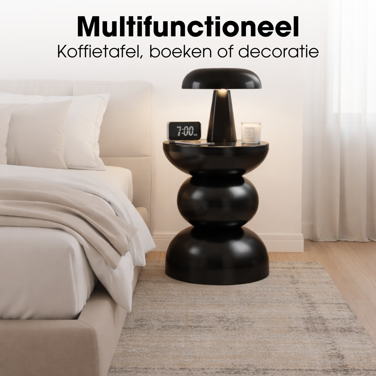 Table d'appoint Luna Noir