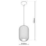Pendant lampe "Genève" E27 White