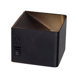 Cordy Wall Light "cube" magnétiquement, env. 10 x 10 cm, en métal noir, avec capteur de mouvement