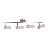 4 PACIERS MURS "Todtnau", métal, bois et plastique, de 60 cm de long