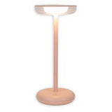 «Pasi» de tablette sans fil pour l'extérieur et à l'intérieur, en métal et en plastique en rose, dimmable, avec une fonction tactile et mémoire, environ. 26 cm de haut