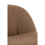 Canapé Teddy en boucle marron dans un cadre scandinave