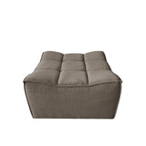 Pouf J-Line Grid, détail des pieds en bois