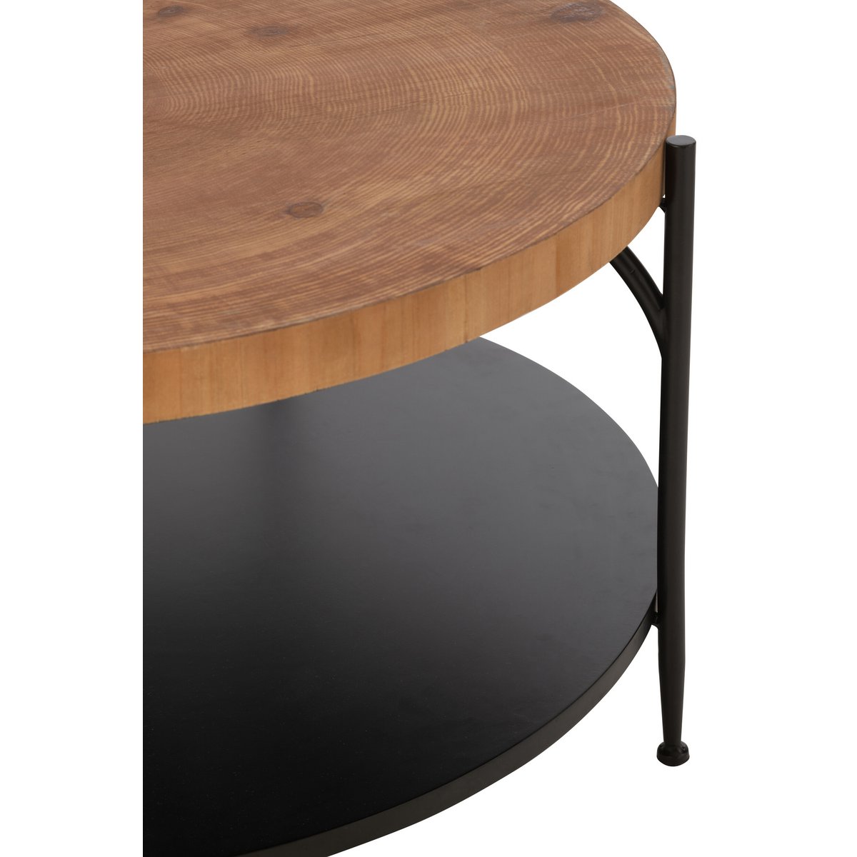 Table basse Voni J-Line, vue latérale avec accessoires
