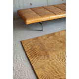 Eco Rug - Jelly Gold : Tapis marron et or, vue d'ensemble