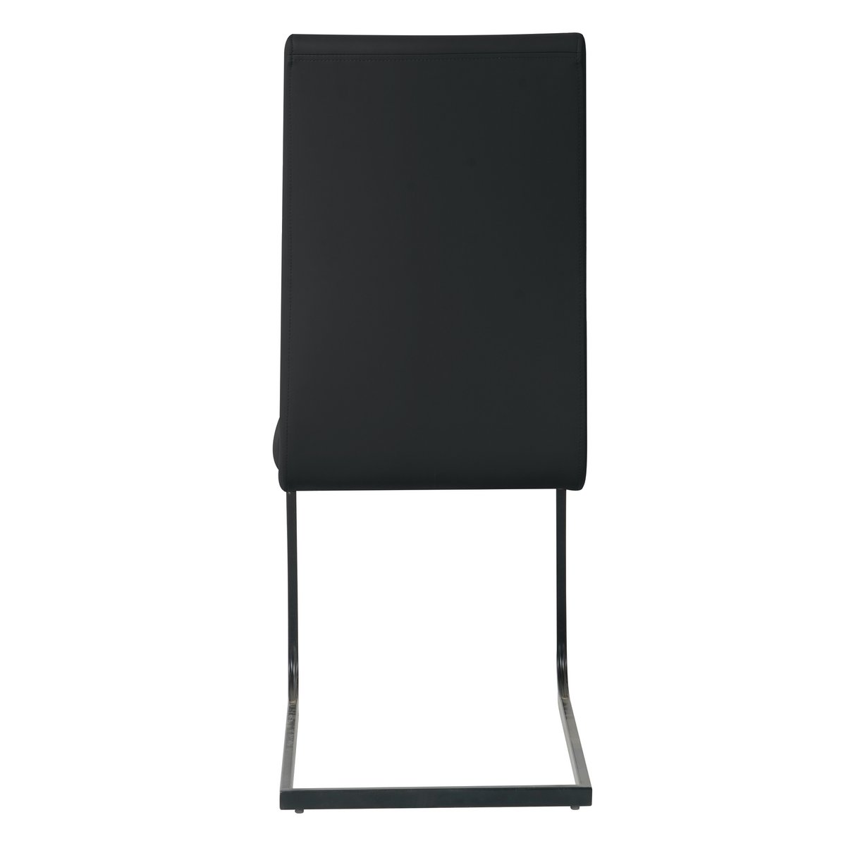 Chaises cantilever, détail des pieds en métal thermolaqué