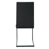 Chaises cantilever, détail des pieds en métal thermolaqué