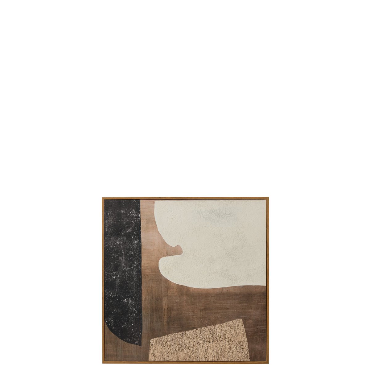 Détail de la texture de la toile et du bois du cadre J-Line