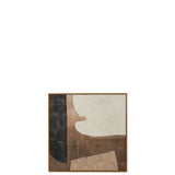 Détail de la texture de la toile et du bois du cadre J-Line