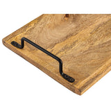 Plateau de service plateau en bois du plateau en bois 50x20cm de la carte de service tablette mangue en bois solide