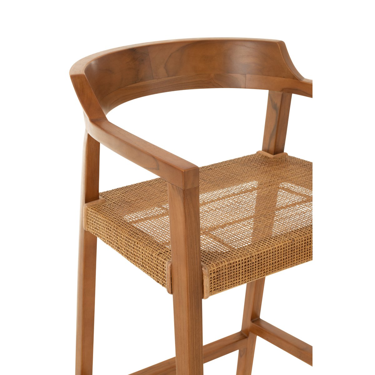 Chaise de bar Emma, détail du pied en bois
