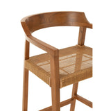 Chaise de bar Emma, détail du pied en bois
