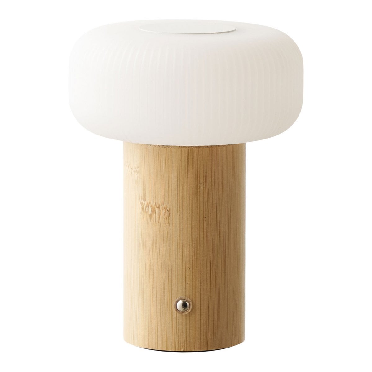Lampe de table Stafford en bambou et métal, vue de face
