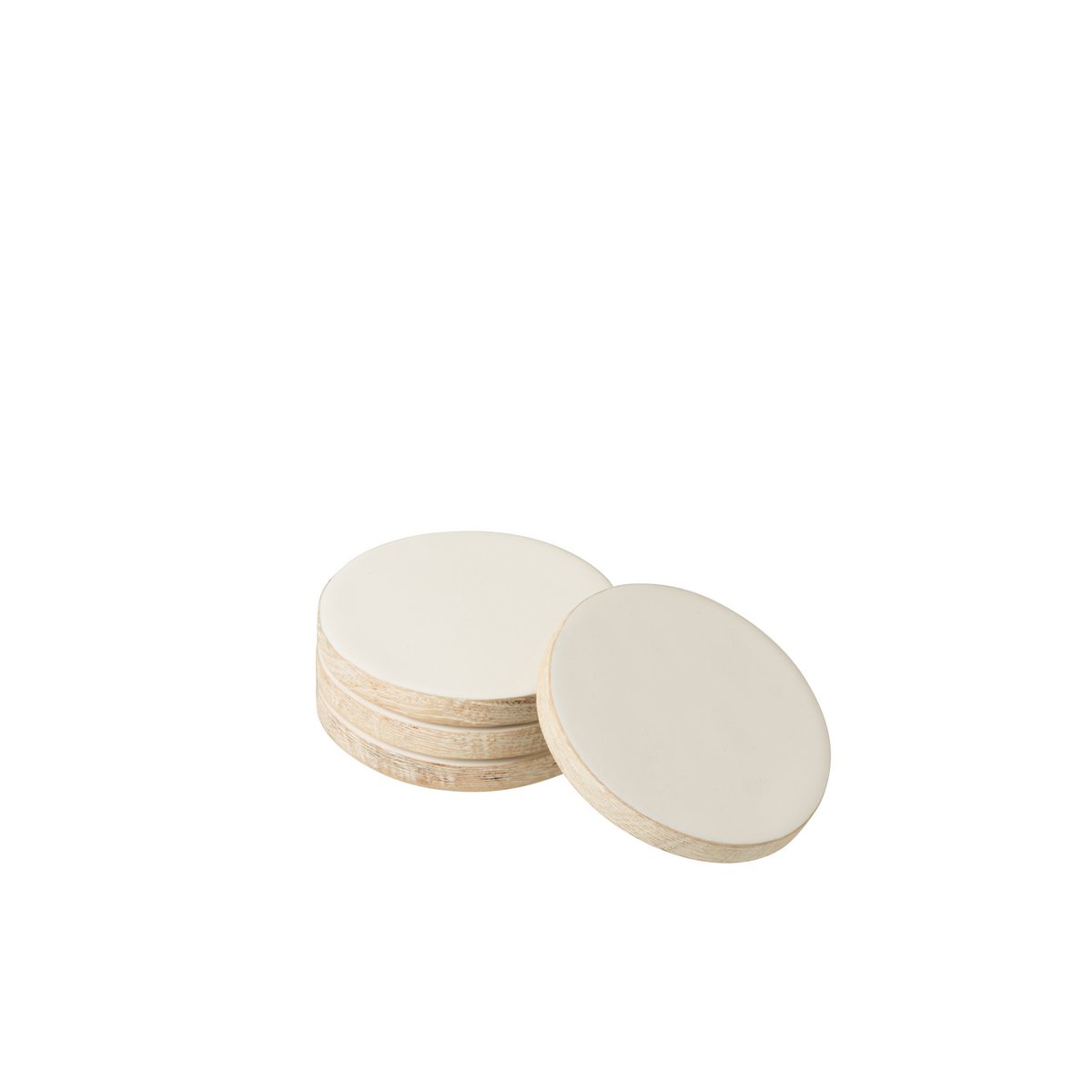Sous-verres J-Line sur une table, ambiance élégante