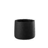 Pot de fleur J-Line Potine en ciment noir, design moderne et élégant