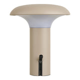 Lampe LED Ramsey beige, détail du bouton de recharge