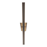 Lampe murale LED "Trevor" Nickel Matt, lampe murale en métal et en plastique en nickel Matt, avec des LED fermement construites, éclairage mural à l'intérieur de 62 x 10 x 4,5 cm