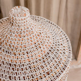 Panier à linge avec couvercle KAJA en fibre de banane