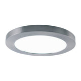 Le plafond LED "bonus", fonction, plafond métallique et plastique, les anneaux en chrome et blanc peuvent être modifiés, avec des LED fermement construites, 22,5 cm de diamètre