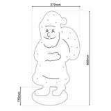 LED WOOD DECOLUM "Santa" Grandes décorations de Noël en bois dans la nature, avec des LED fermement construites, pour la zone extérieure - Classique - Décoration - Bois - Nature - Aucune information - Décoration de Noël à l'extérieur
