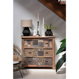 Armoire J-line vieillit en bois brun