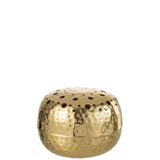Vase J-Line Boule en métal doré, vue de face