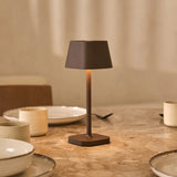 Lampe de table rechargeable marron moka Ava