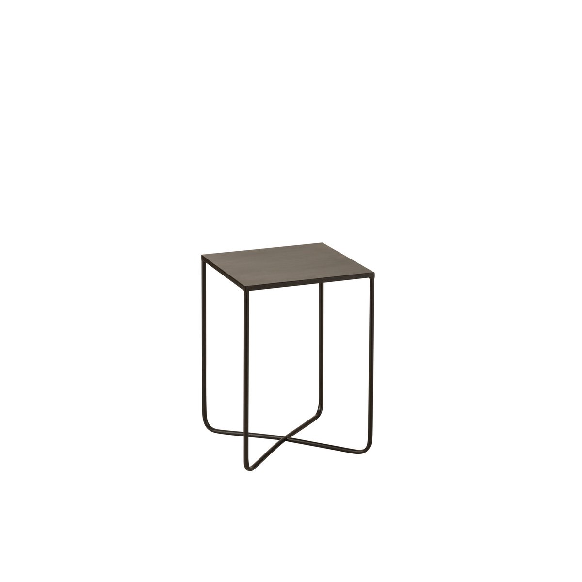 Table d'appoint J-Line Cross Frame, ambiance salon moderne