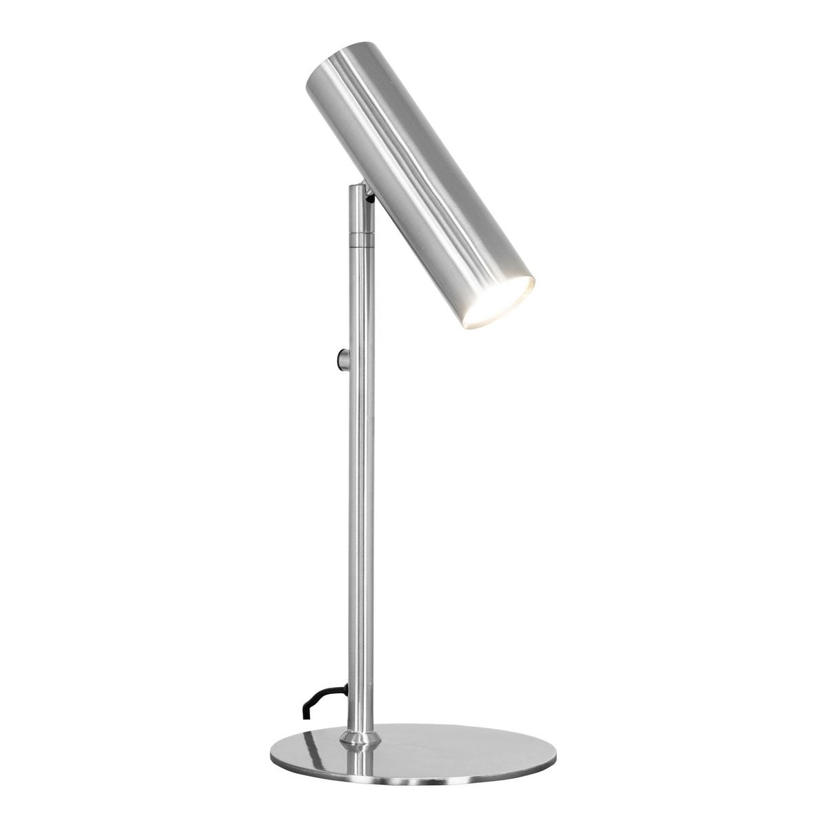 Lampe de table Paris en métal argenté sur un bureau moderne