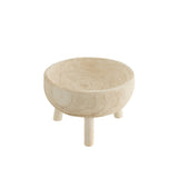 Détail de l'échelle J-Line en bois Paulownia blanc, design scandinave