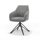 Blues Armchair - Ribstof Anthracite - Turning Poach