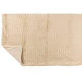 Détail du tissu en polyester de la couverture J-Line beige.